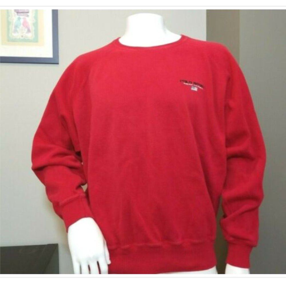 Vtg 90s Polo Sport Ralph Lauren Sweatshirt Flag